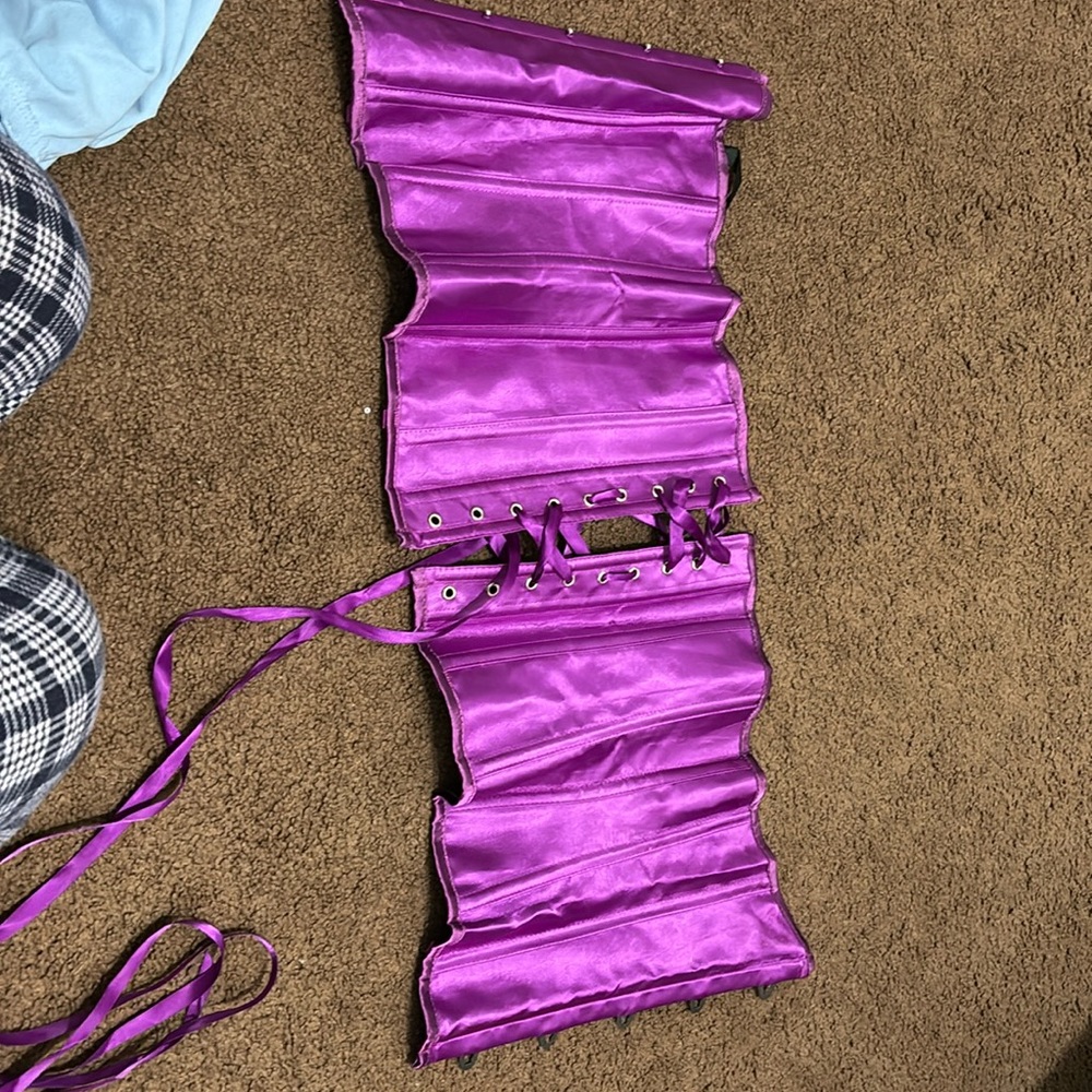 Purple corset